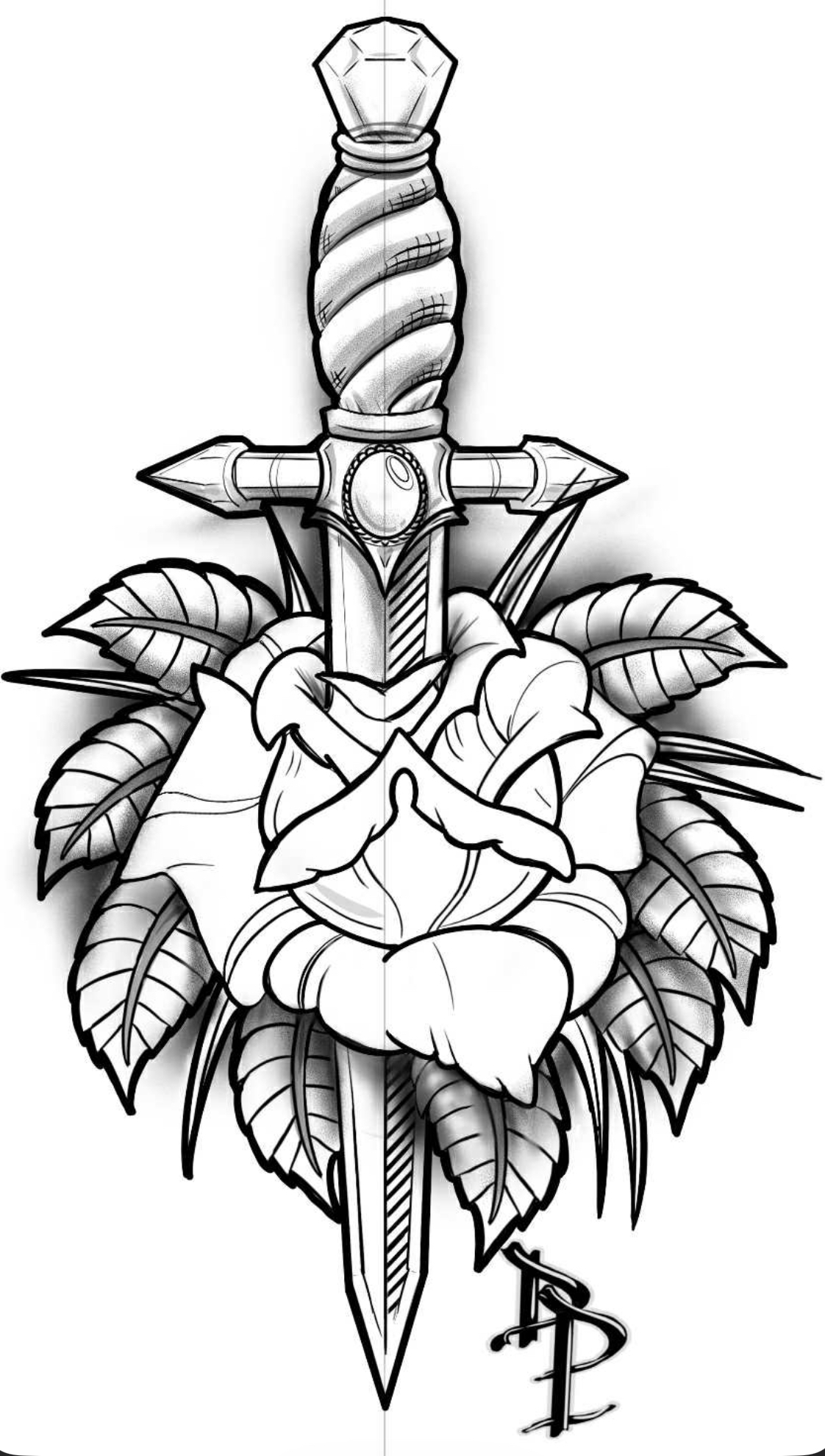 Tattoo portfolio piece by @dawgpound911