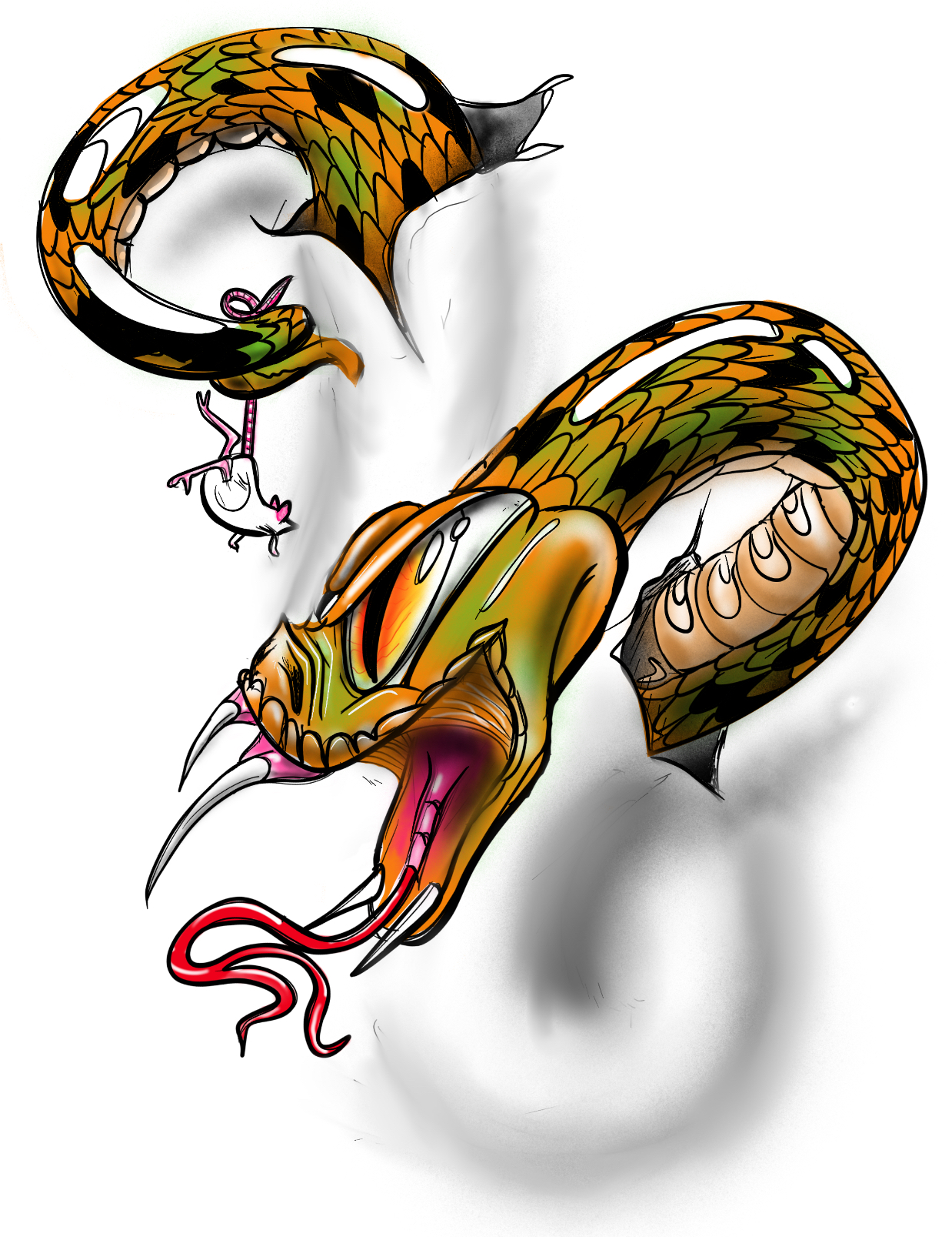 Tattoo portfolio piece by @dawgpound911