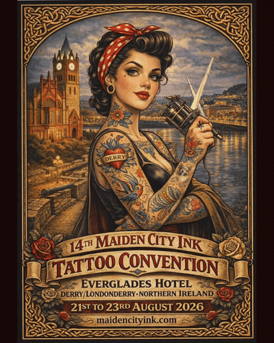 Maiden City Ink Tattoo Convention cover art