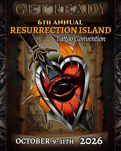 Resurrection Island Tattoo Convention #6 cover art