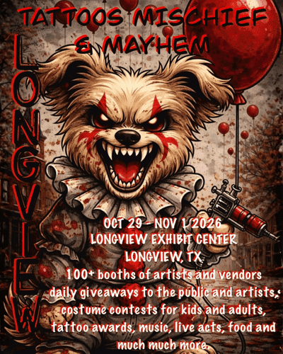 Tattoos Mischief & Mayhem Longview cover art